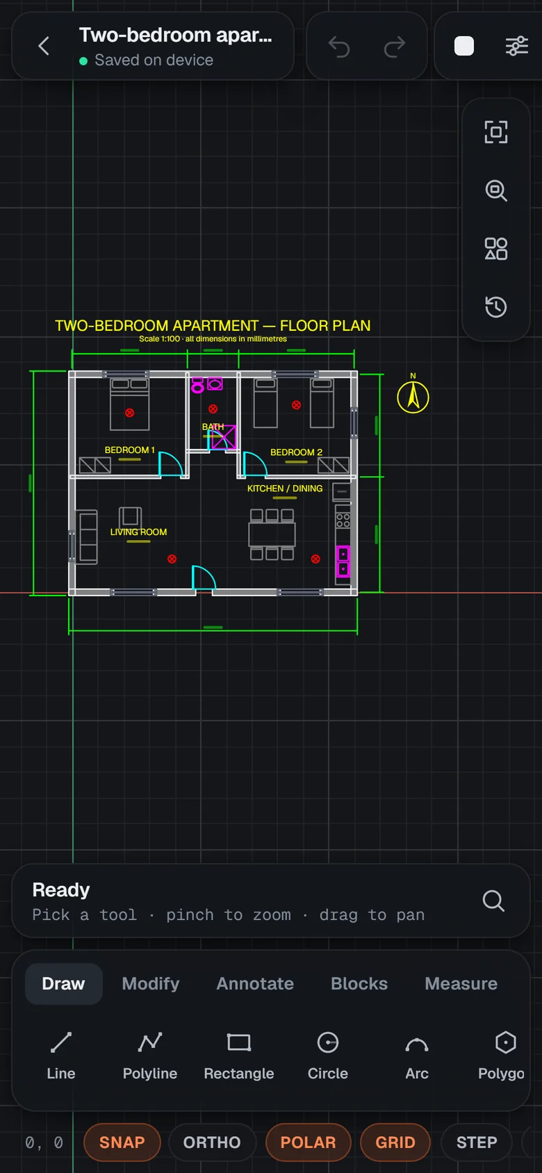 Floor plans on your phone